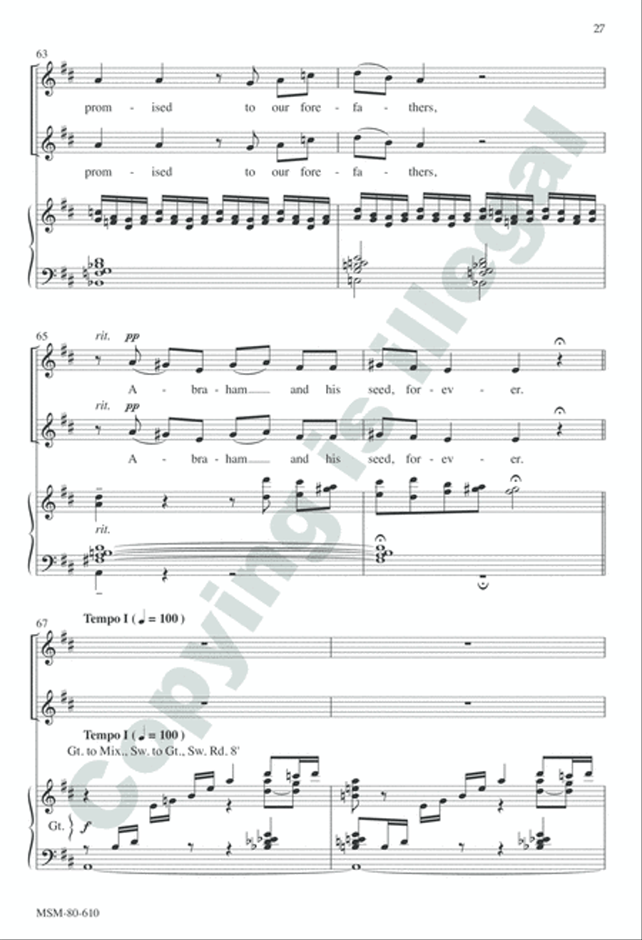 Evensong Unison Choir scores gallery preview page 26