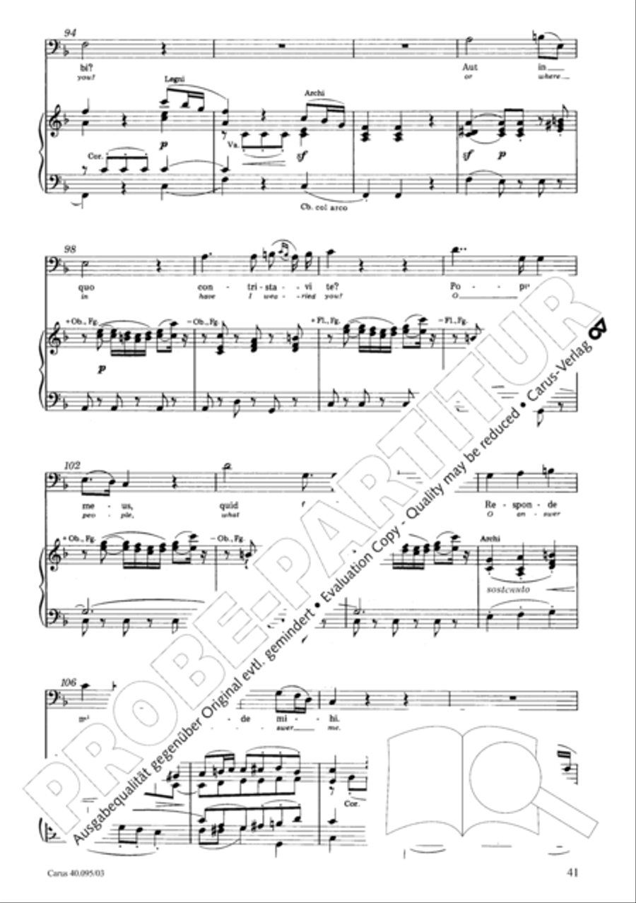 The Seven Words (Die Sieben Worte) 4-Part scores gallery preview page 42