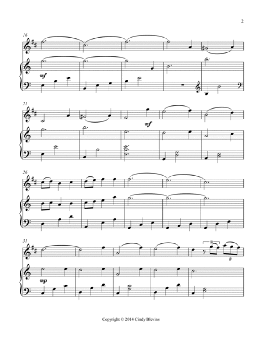 Nocturne, Op. 15, No. 3, for Harp and Clarinet Clarinet scores gallery preview page 3