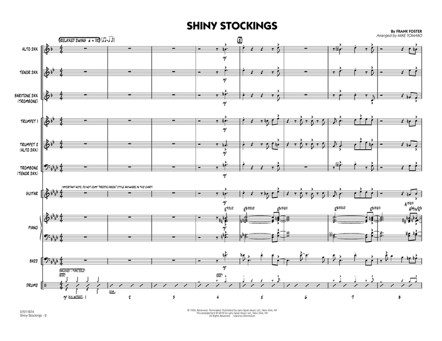 Shiny Stockings - Full Score Jazz Ensemble scores gallery preview page 2