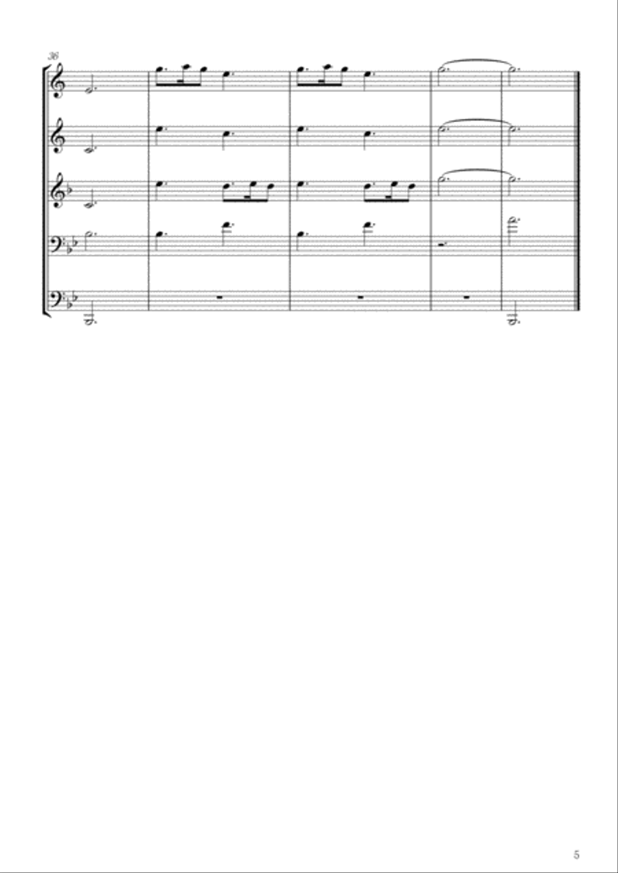 Christmas Carols for Brass Quintet Vol.3 (5 Christmas Carols) Christmas Carols for Brass Quintet Vol.3 (5 Christmas Carols) Brass Quintet scores gallery preview page 5
