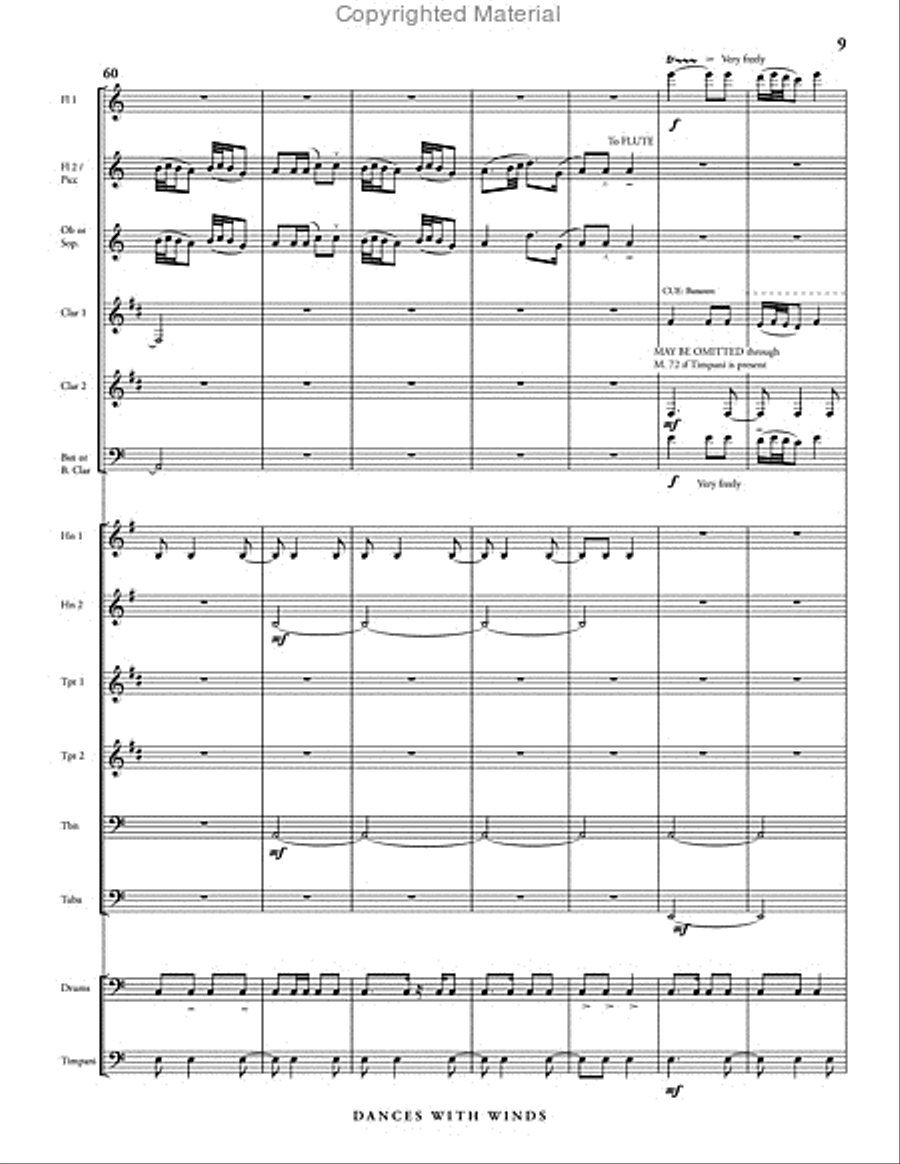Dances with Winds Dances with Winds Concert Band scores gallery preview page 10