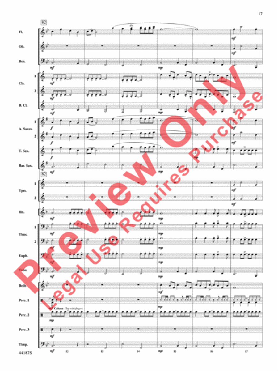 Zeeland Zeeland Concert Band scores gallery preview page 18