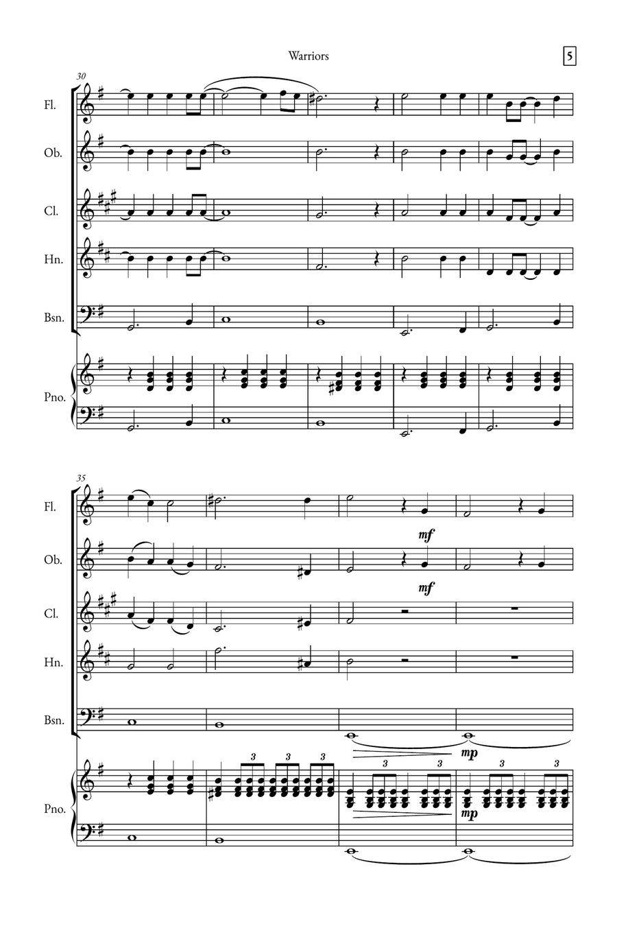Warriors Small Ensemble scores gallery preview page 5