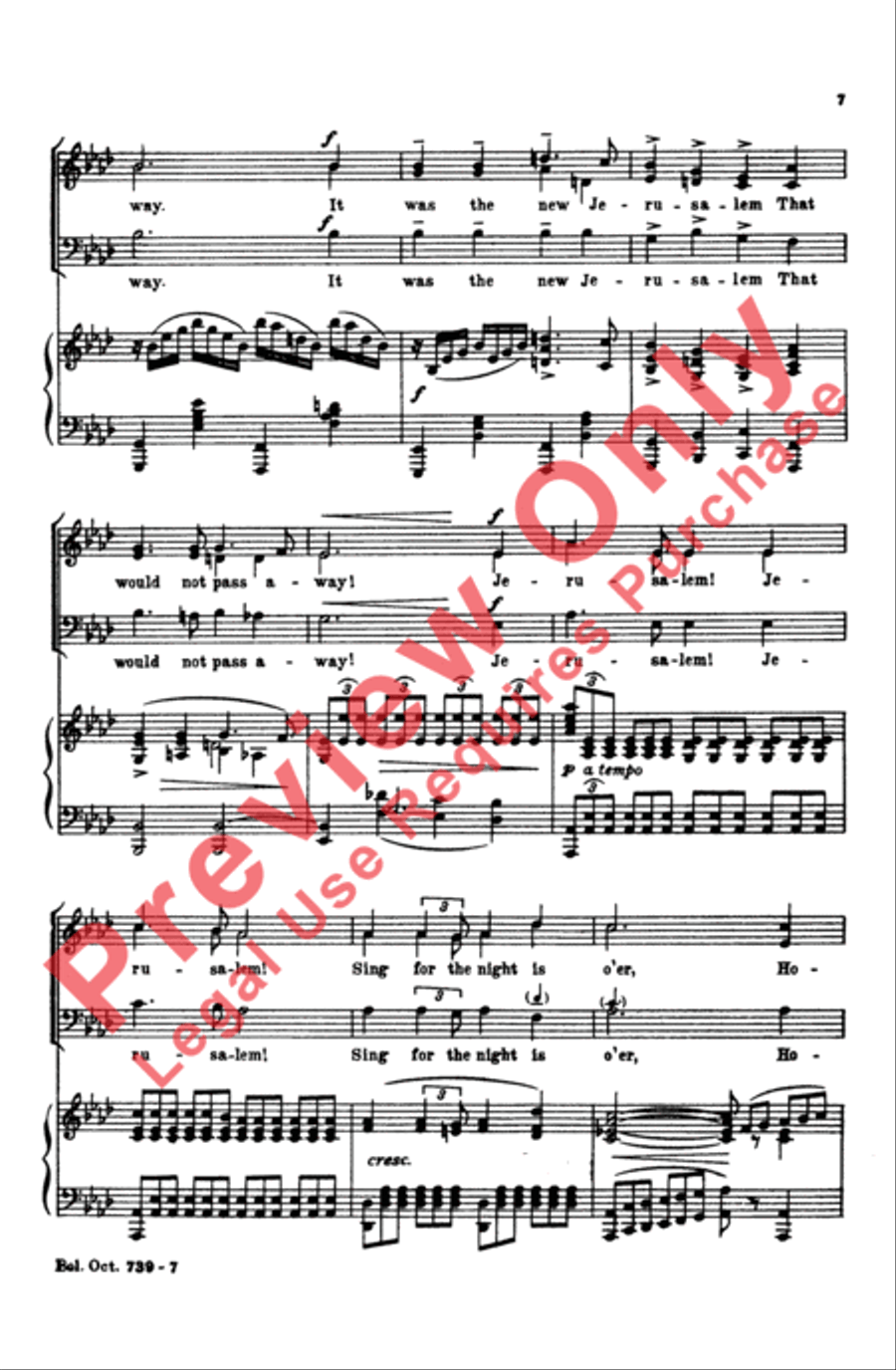 Holy City Holy City 3-Part scores gallery preview page 7