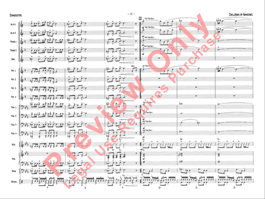 Children of Sanchez Jazz Ensemble scores gallery preview page 5