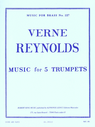 Book cover for Music For 5 Trumpets