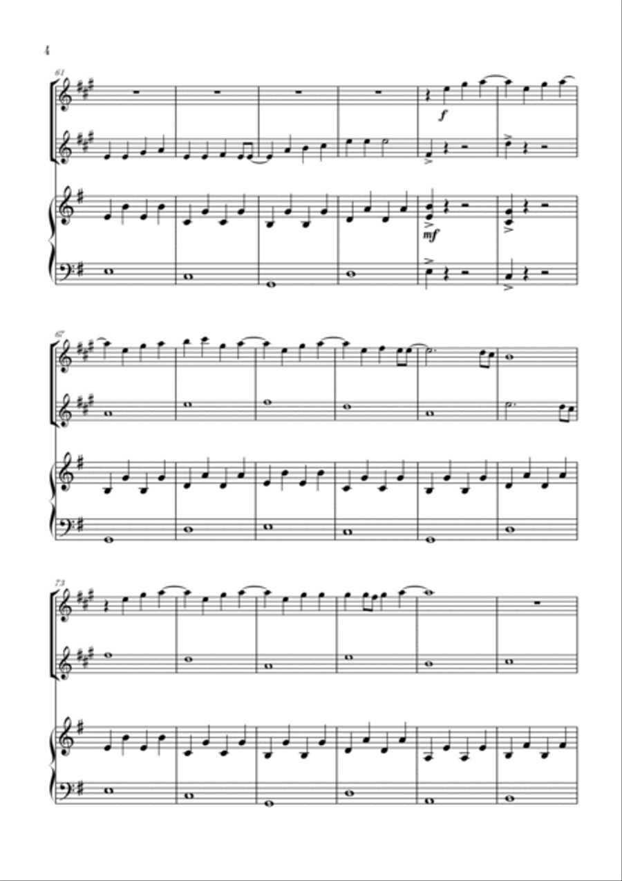 Love Is Gone Clarinet Duet scores gallery preview page 4