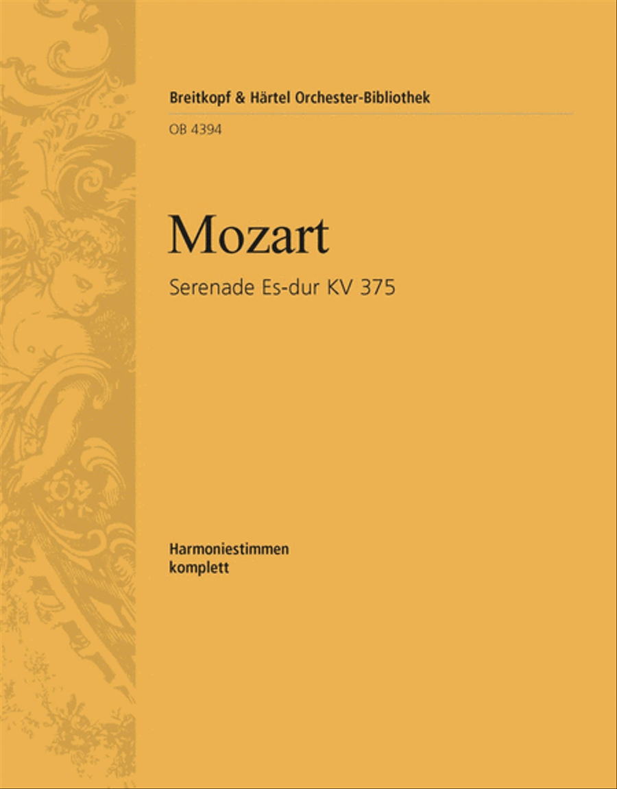 Book cover for Serenade in Eb major K. 375