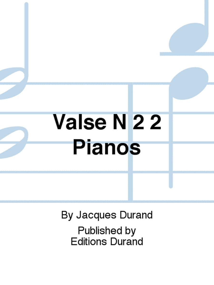 Valse N 2 2 Pianos