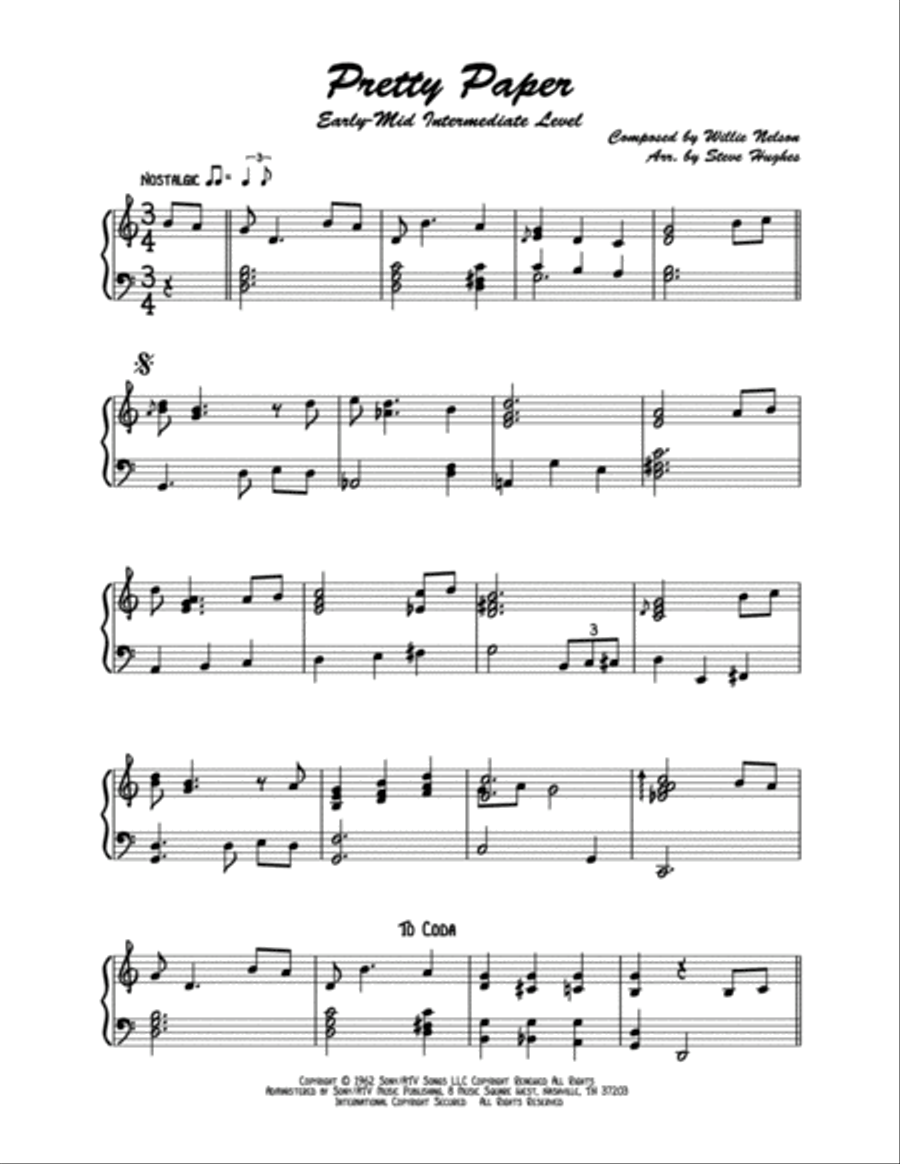 Pretty Paper Easy Piano scores gallery preview page 2