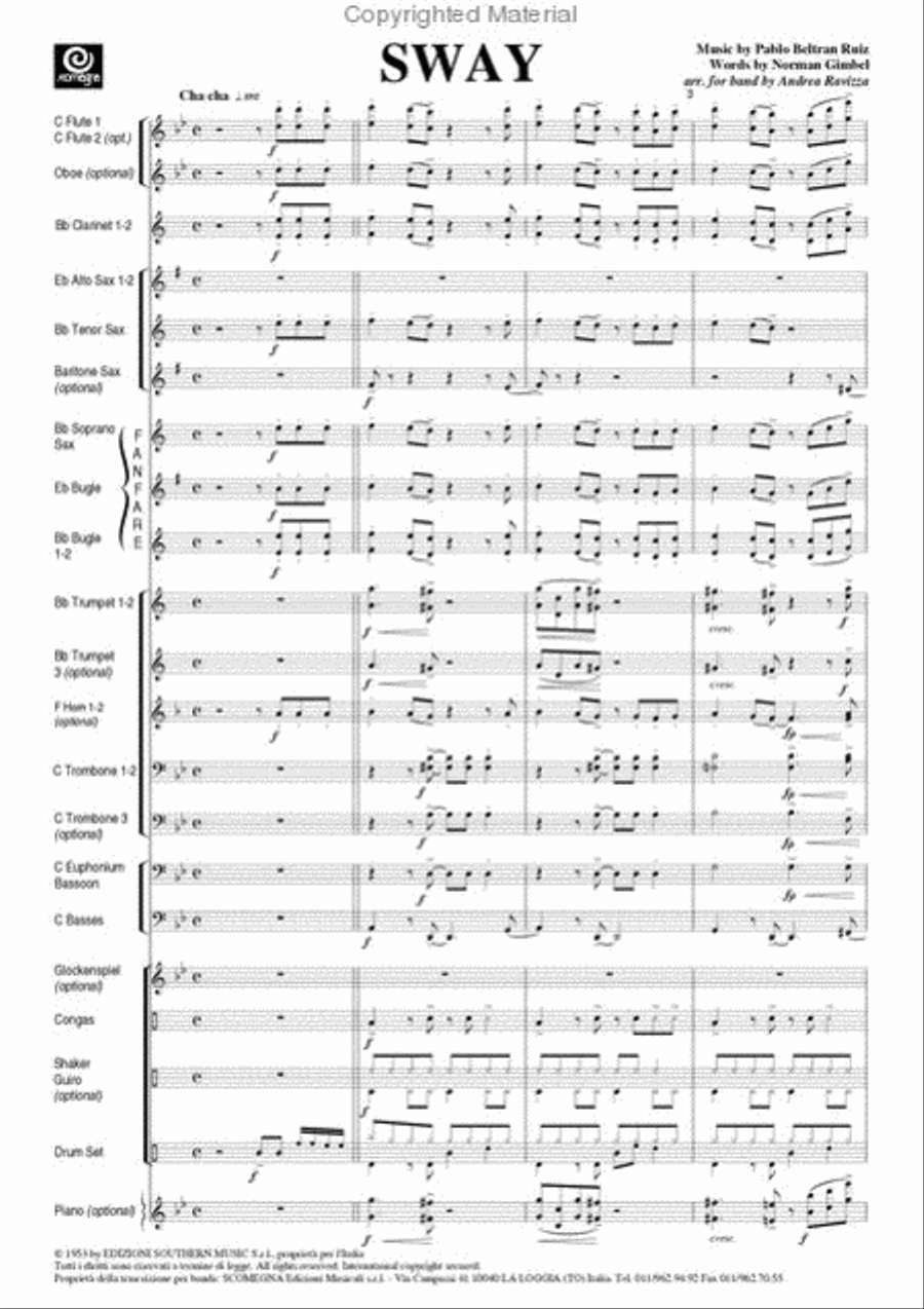 Sway Concert Band scores gallery preview page 3