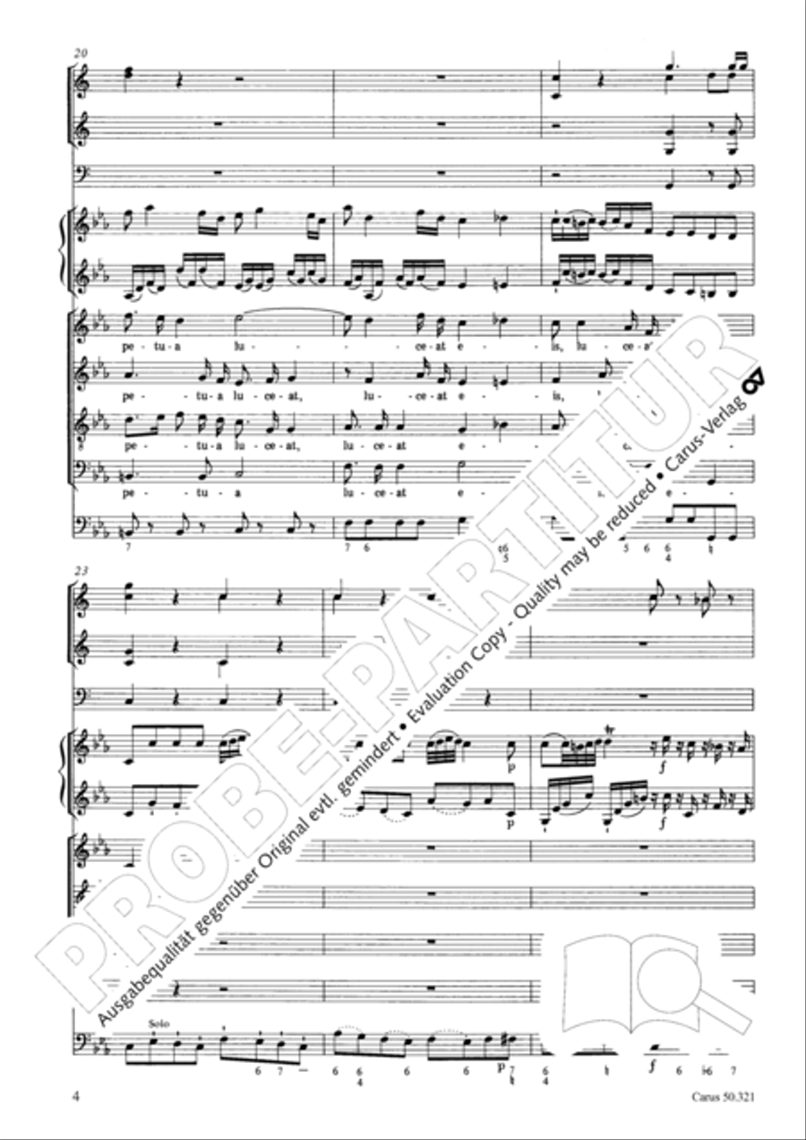 Requiem in C minor 4-Part scores gallery preview page 10
