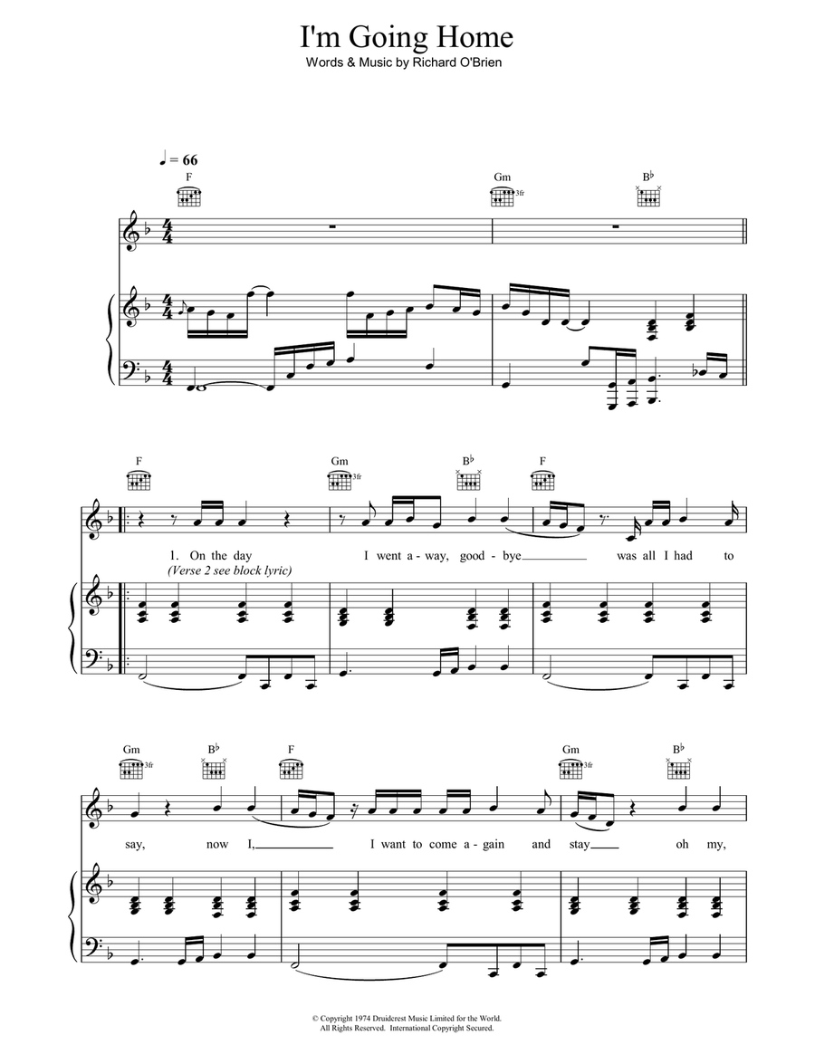I'm Going Home I'm Going Home Guitar scores gallery preview page 1