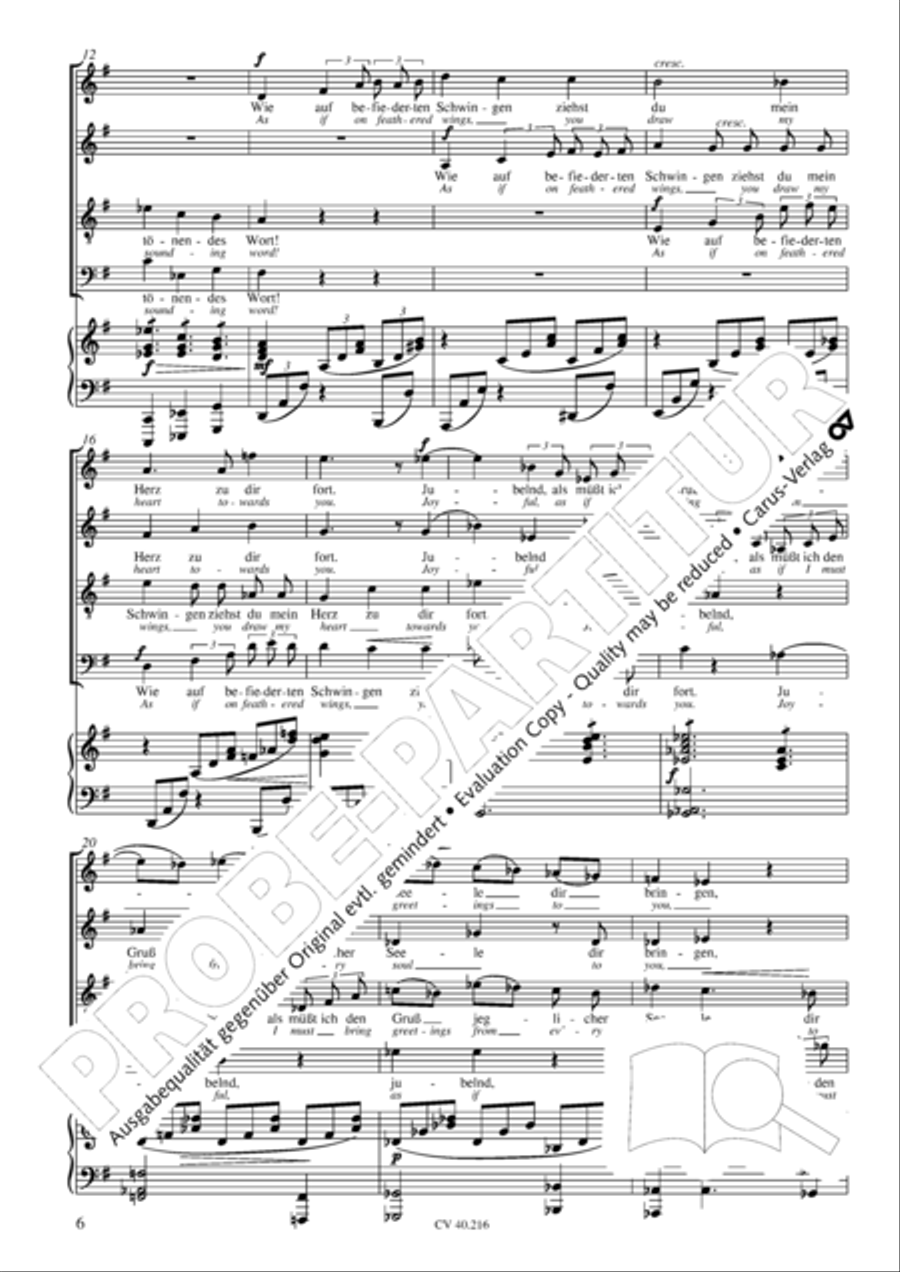 Drei Quartette op. 64 Choir scores gallery preview page 7