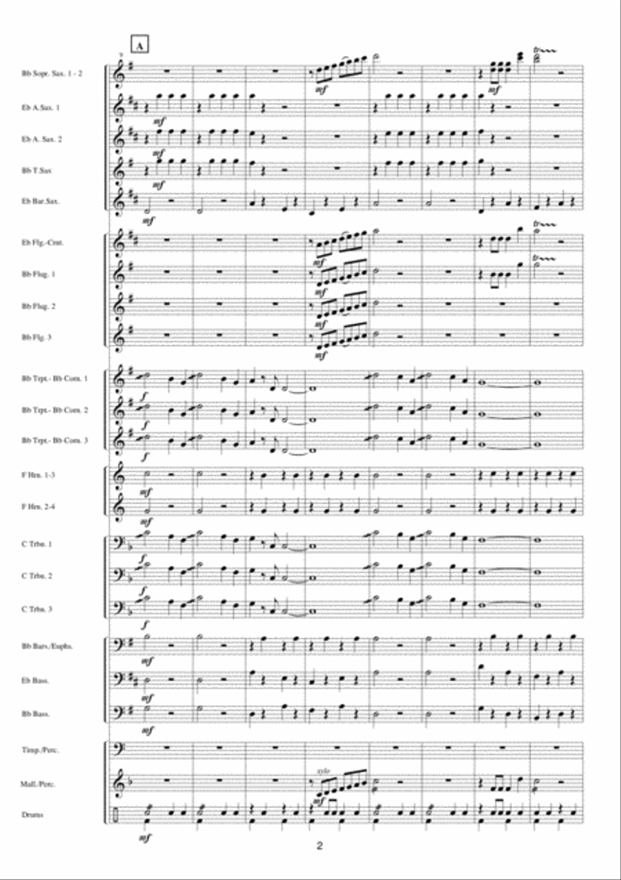 Carnaval Festival Carnaval Festival Fanfare Band scores gallery preview page 3