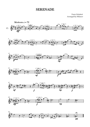 Serenade | Schubert | Clarinet in Bb