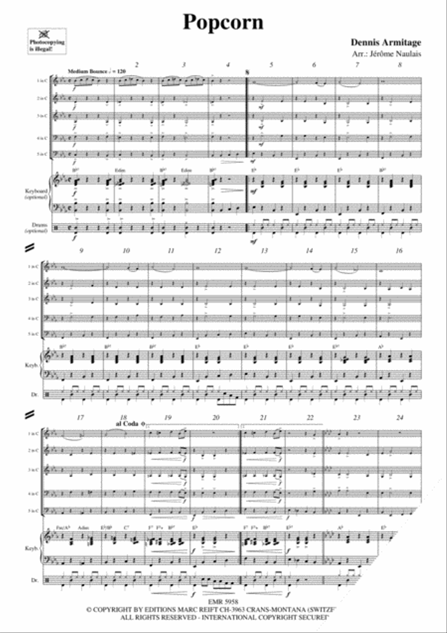 Popcorn Concert Band scores gallery preview page 3