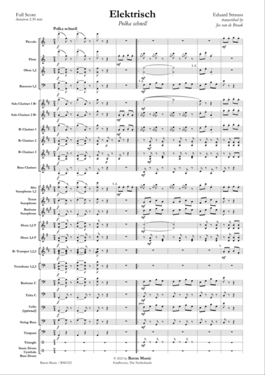 Elektrisch Concert Band scores gallery preview page 2