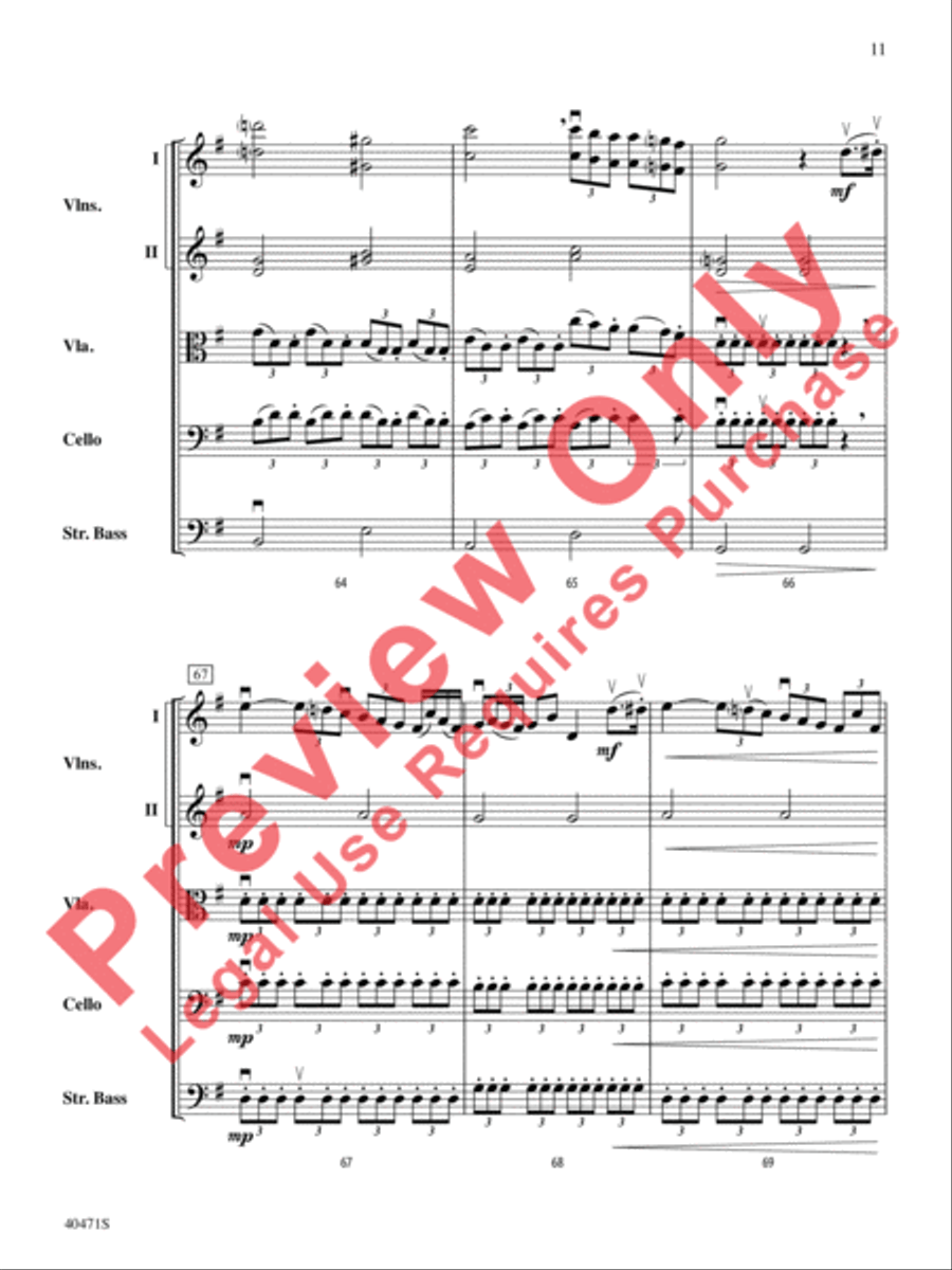Sonata Pathetique String Orchestra scores gallery preview page 12