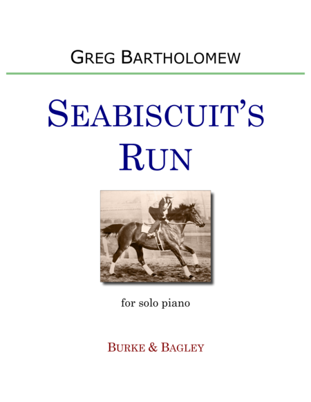 Seabiscuit's Run for solo piano image number null