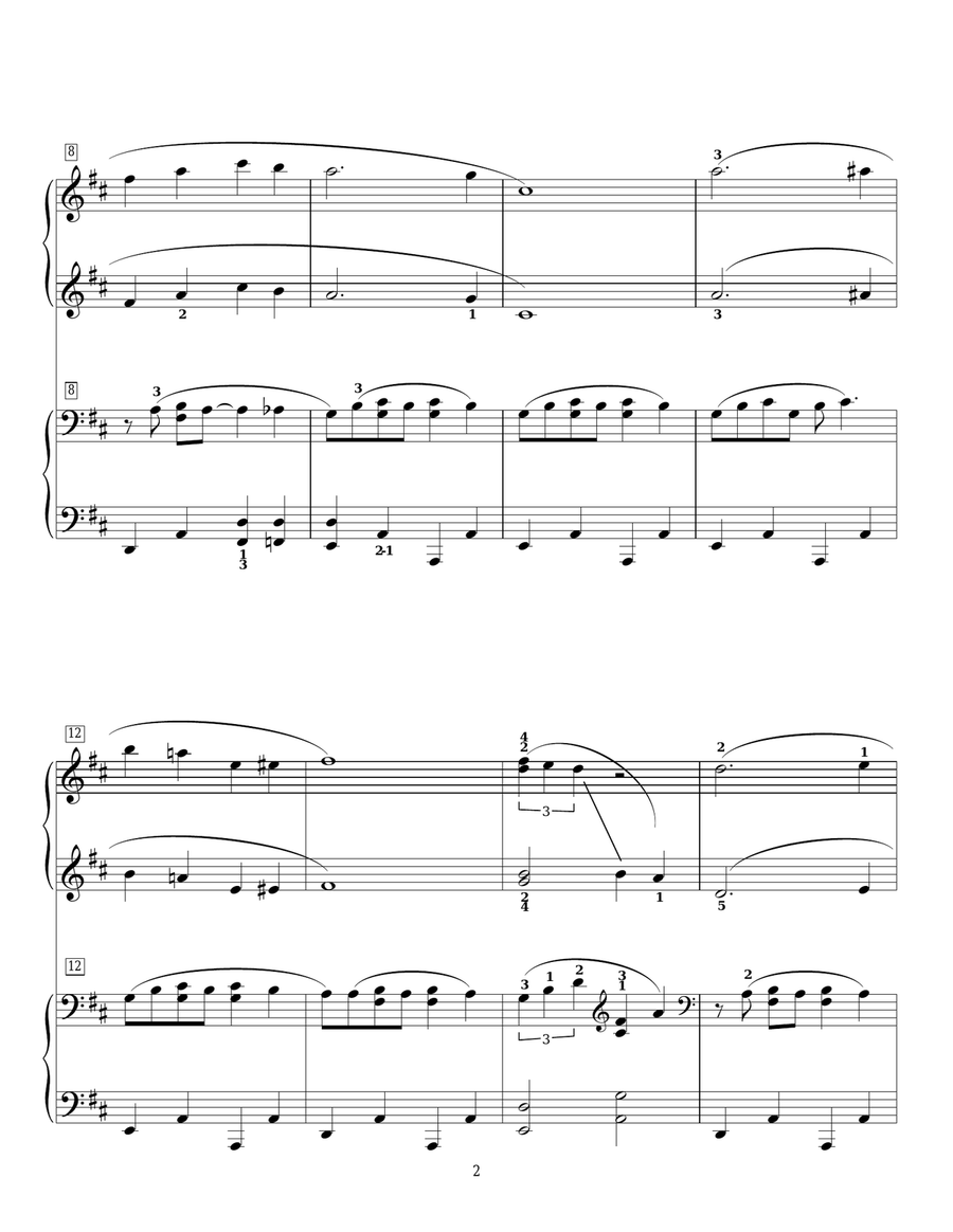 Play A Simple Melody Piano Duet scores gallery preview page 2