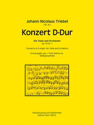Konzert für Viola und Orchester D-Dur op. 55/1