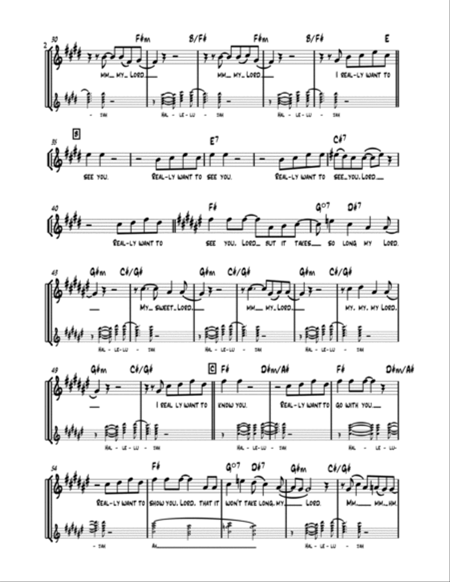 My Sweet Lord Piano scores gallery preview page 2