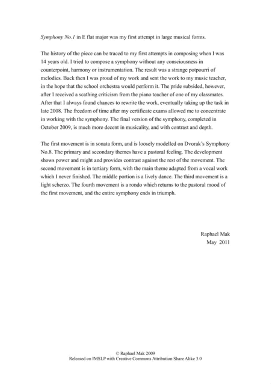 Symphony No. 1, op. 13 Full Orchestra scores gallery preview page 3