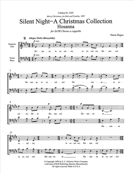 Silent Night-A Christmas Collection: Hosanna image number null