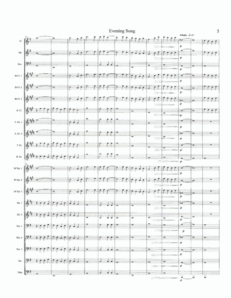 Evening Song--Concert Band Set image number null