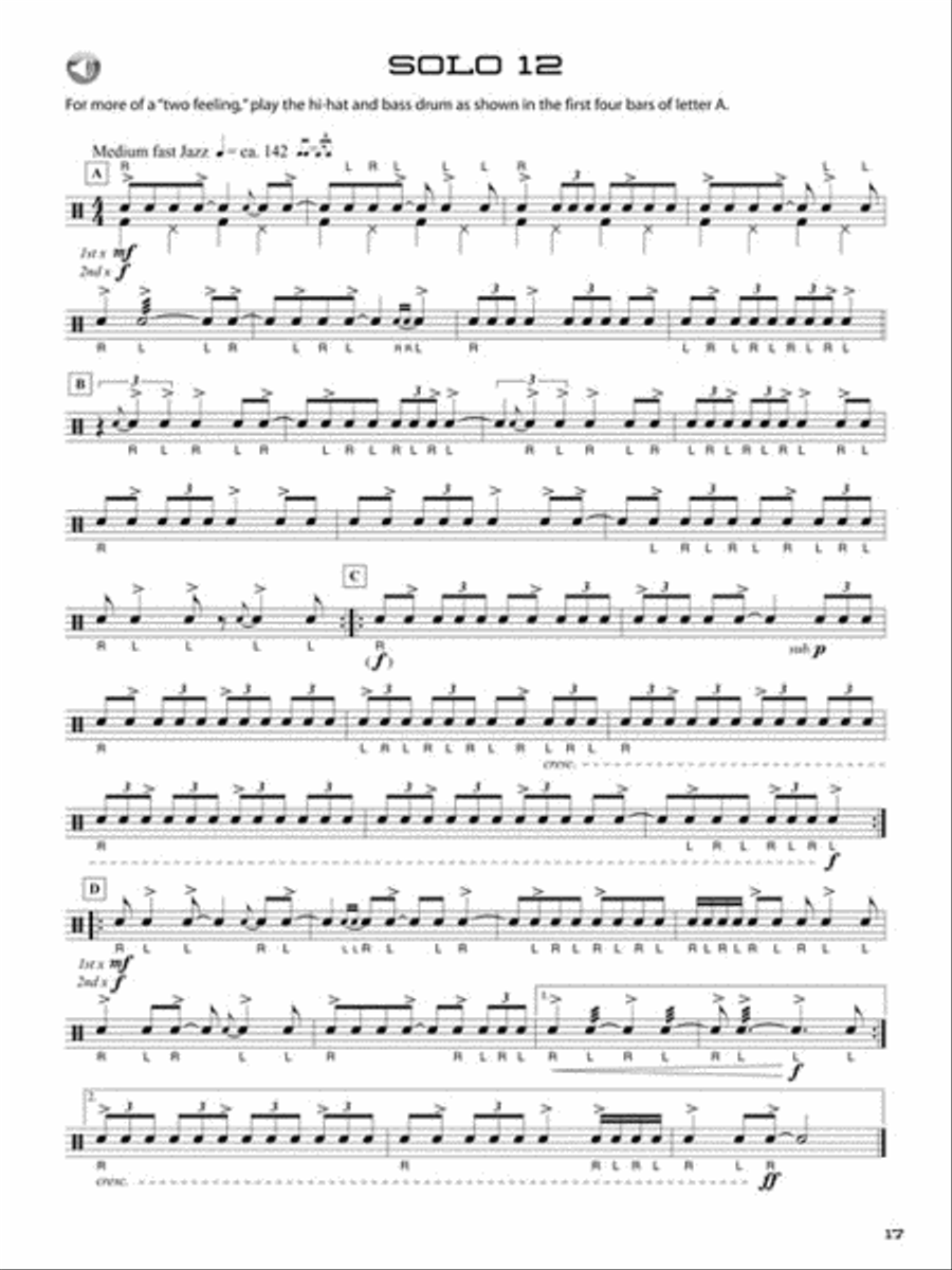 50 Syncopated Snare Drum Solos Snare Drum scores gallery preview page 4