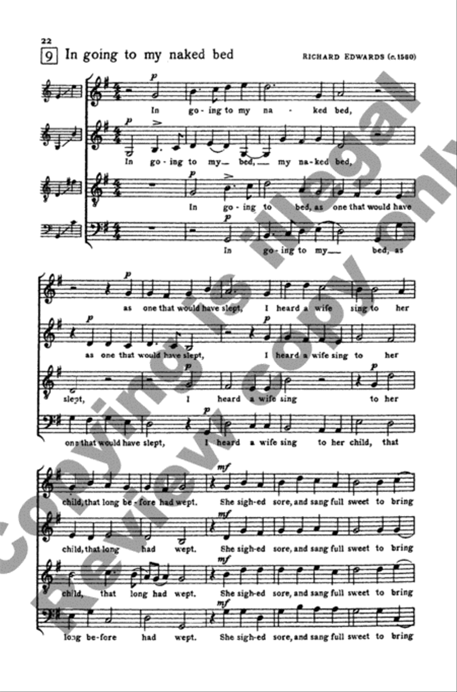 Invitation to Madrigals, Book 2 4-Part scores gallery preview page 14