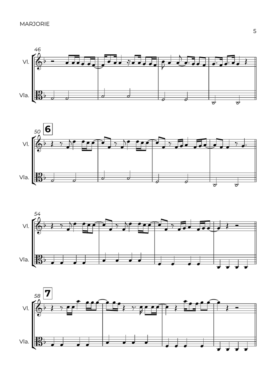 Marjorie String Duet scores gallery preview page 5