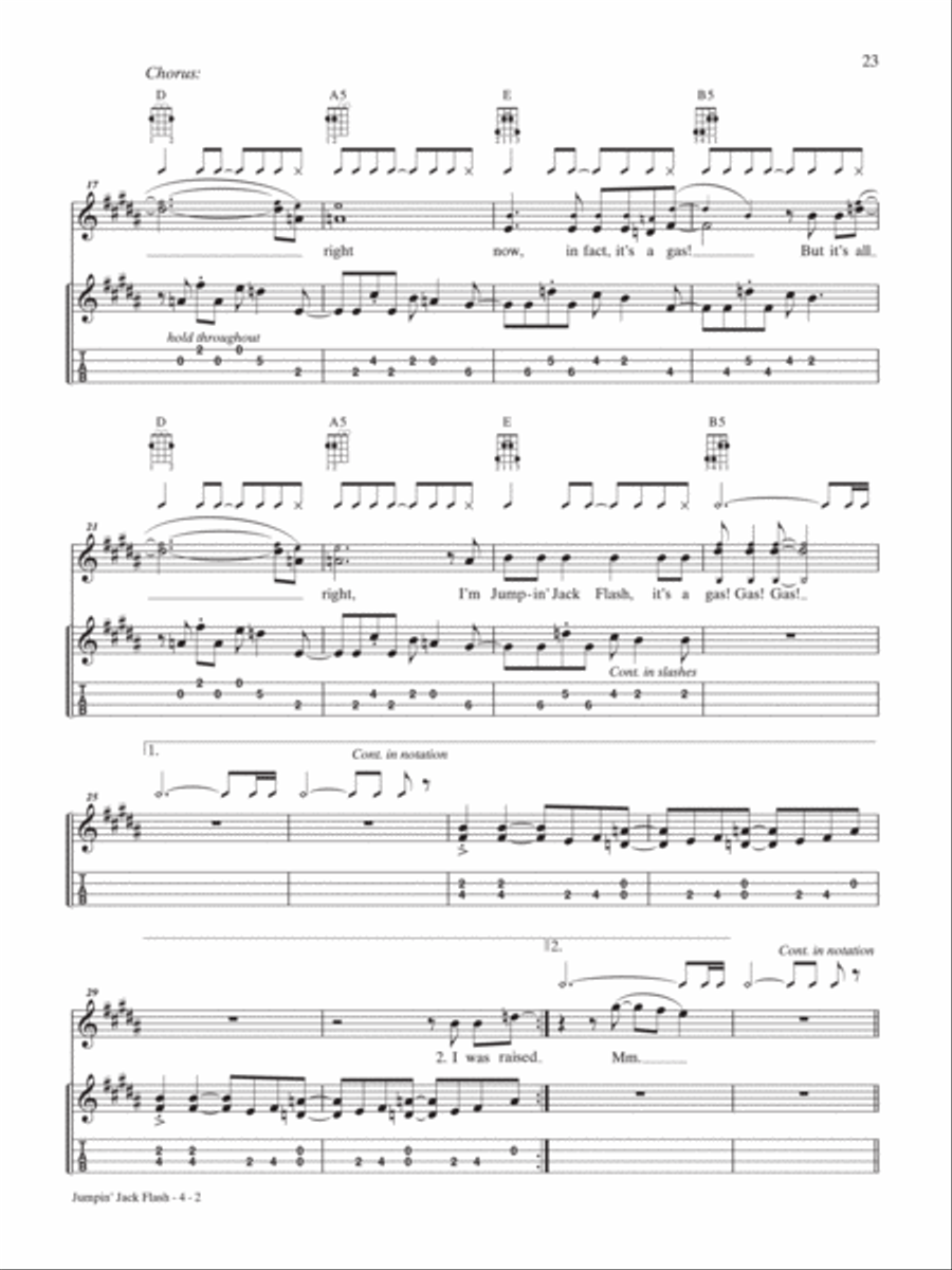 Jumpin' Jack Flash Mandolin scores gallery preview page 2