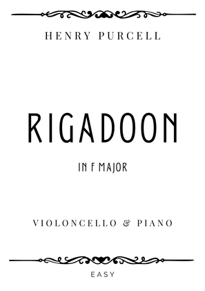 Book cover for Purcell - Rigadoon in F Major - Easy