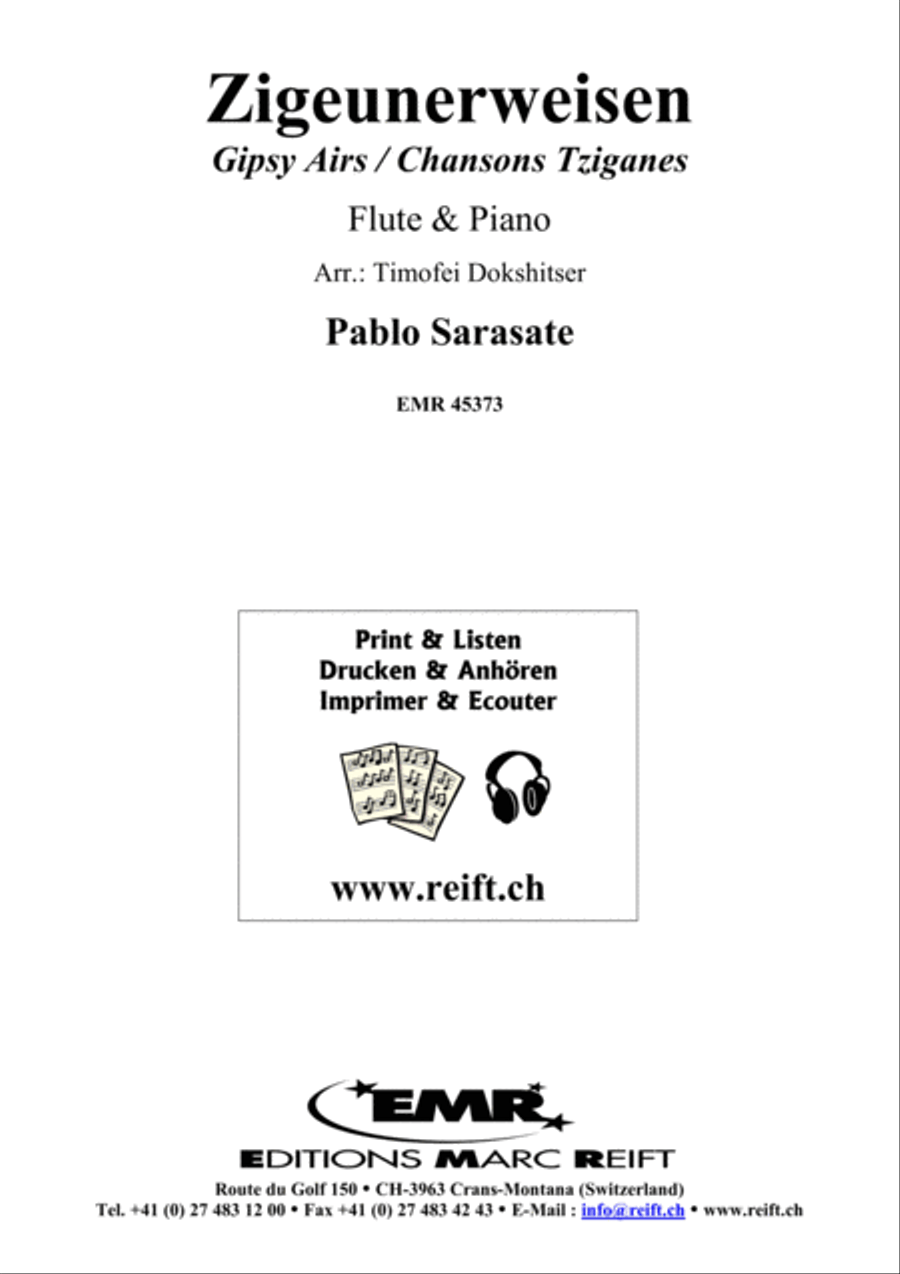 Zigeunerweisen Flute Solo scores gallery preview page 2