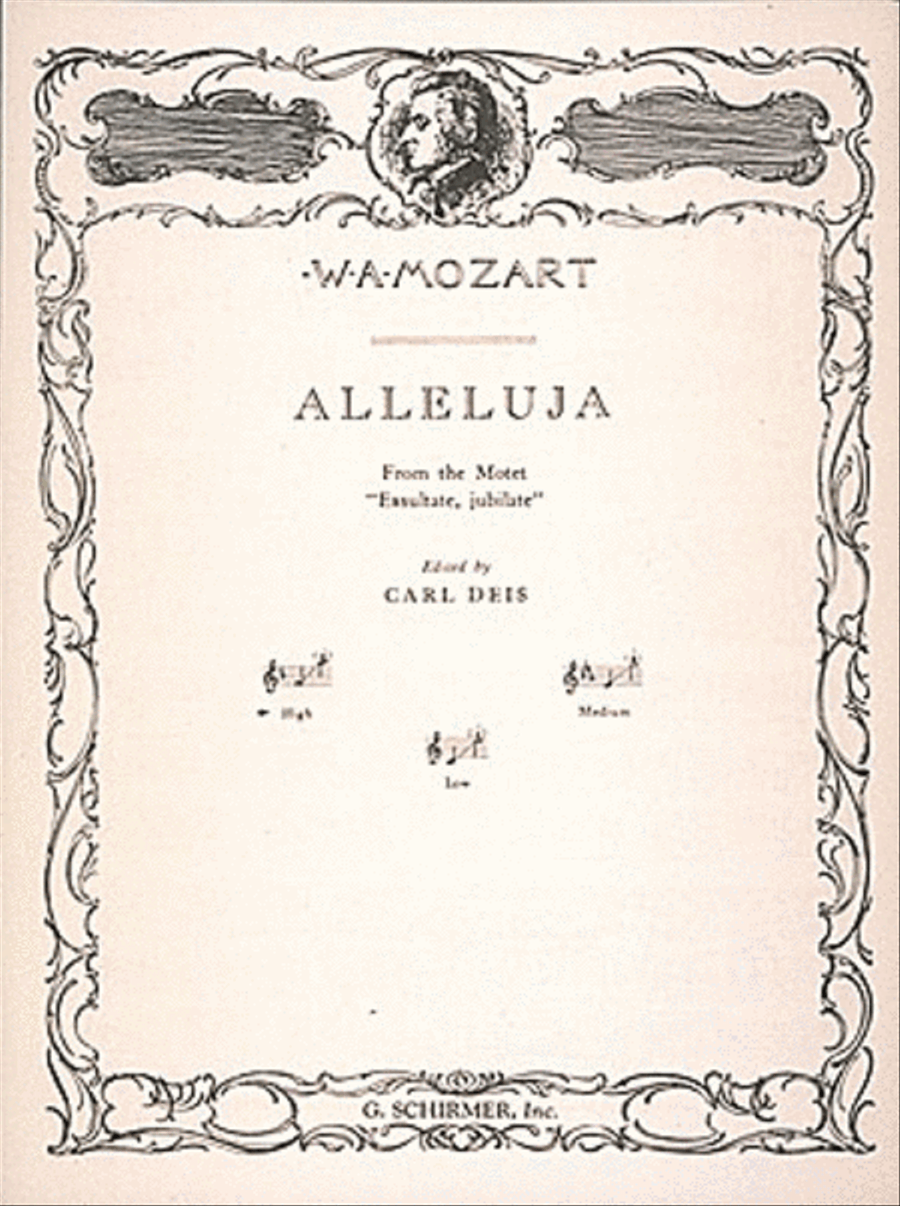Alleluia (from Exsultate, jubilate) Voice scores gallery preview page 1