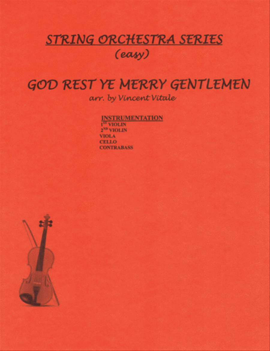GOD REST YE MERRY GENTLEMEN (easy) String Orchestra scores gallery preview page 1