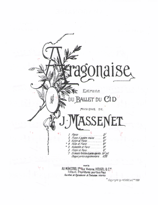 Book cover for Argonaise for Brass Quintet from El Cid