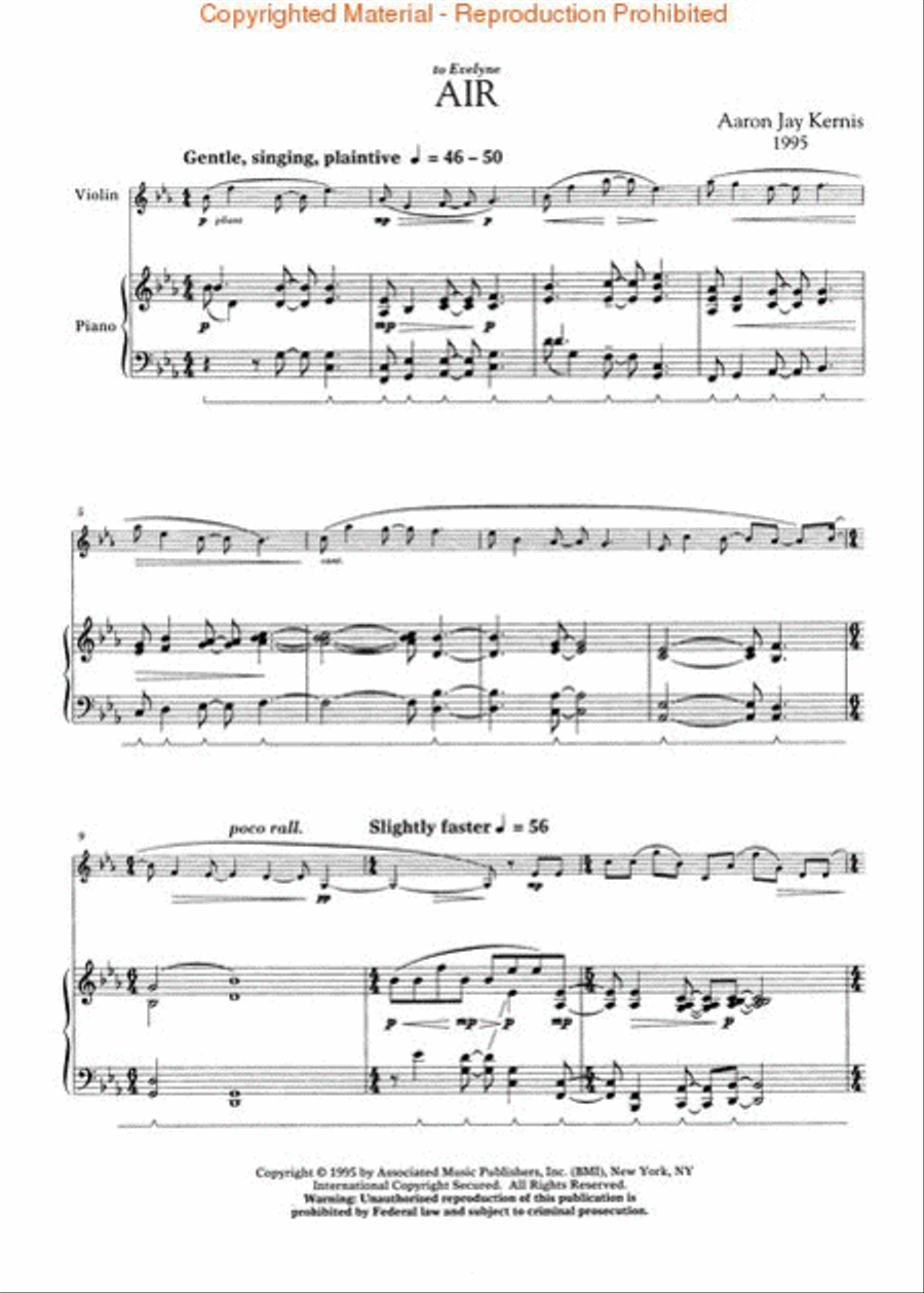 Air Air Violin Solo scores gallery preview page 2