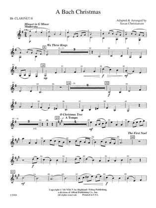 A Bach Christmas: 2nd B-flat Clarinet
