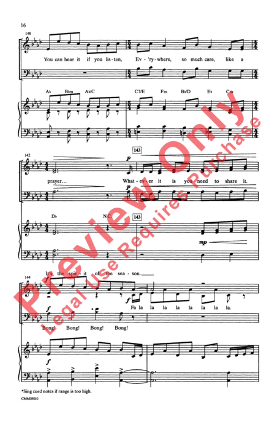 The Polar Express: A Choral Medley 3-Part scores gallery preview page 16