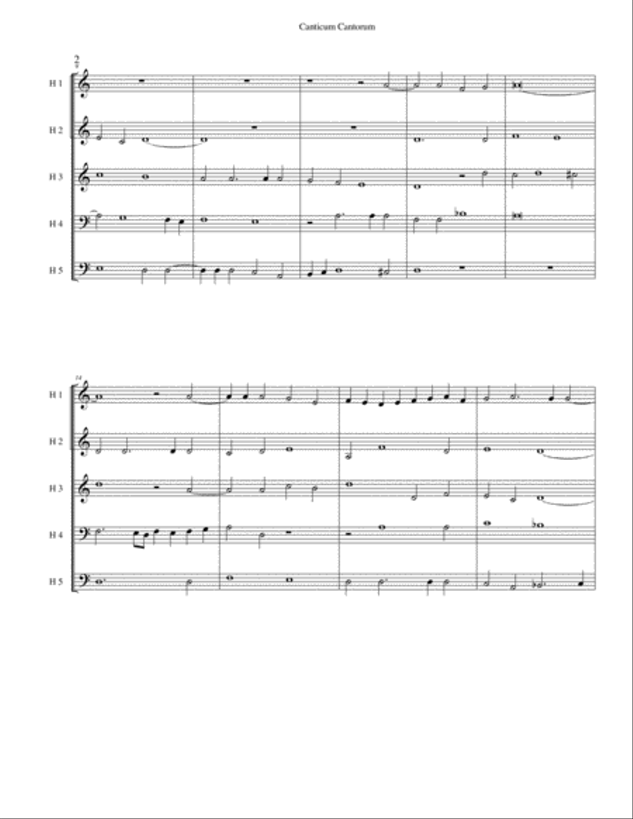 Osculetur Me Osculetur Me Brass Ensemble scores gallery preview page 2