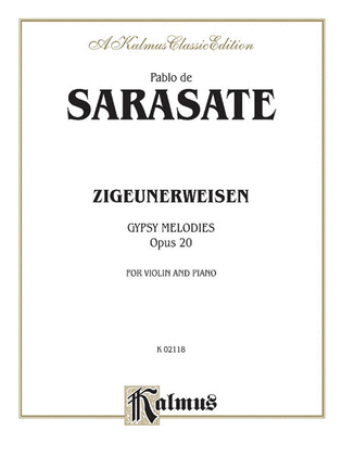Book cover for Zigeunerweisen (Gypsy Melodies), Op. 20
