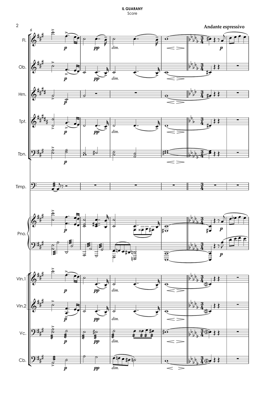 IL GUARANY - Overture Chamber Orchestra scores gallery preview page 5