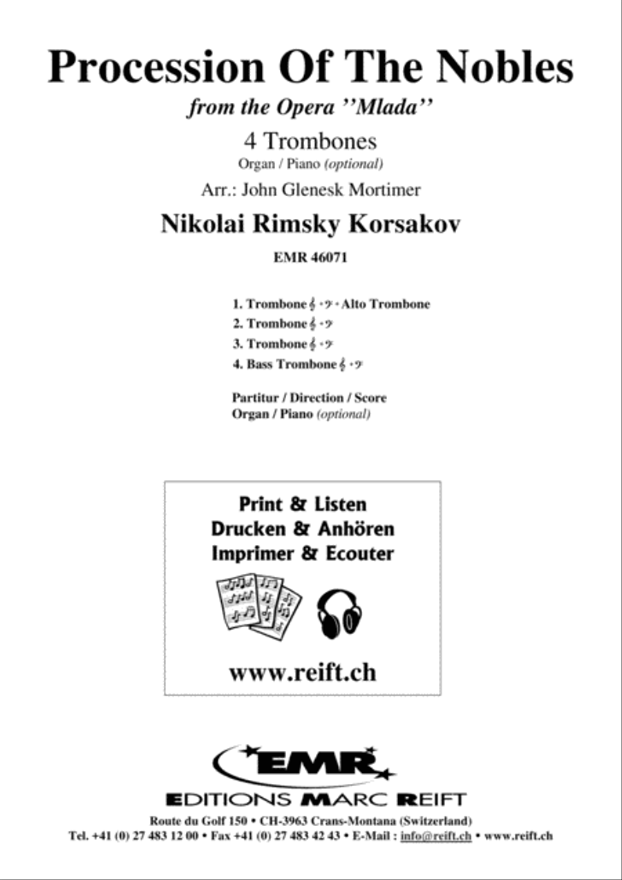 Procession Of The Nobles Trombone Quartet scores gallery preview page 2