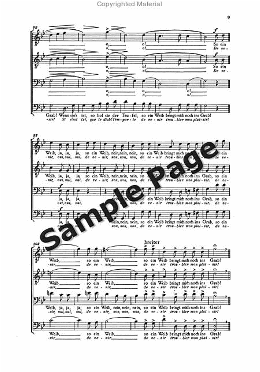 Weber Zecher Mens Choir Score TTBB scores gallery preview page 8