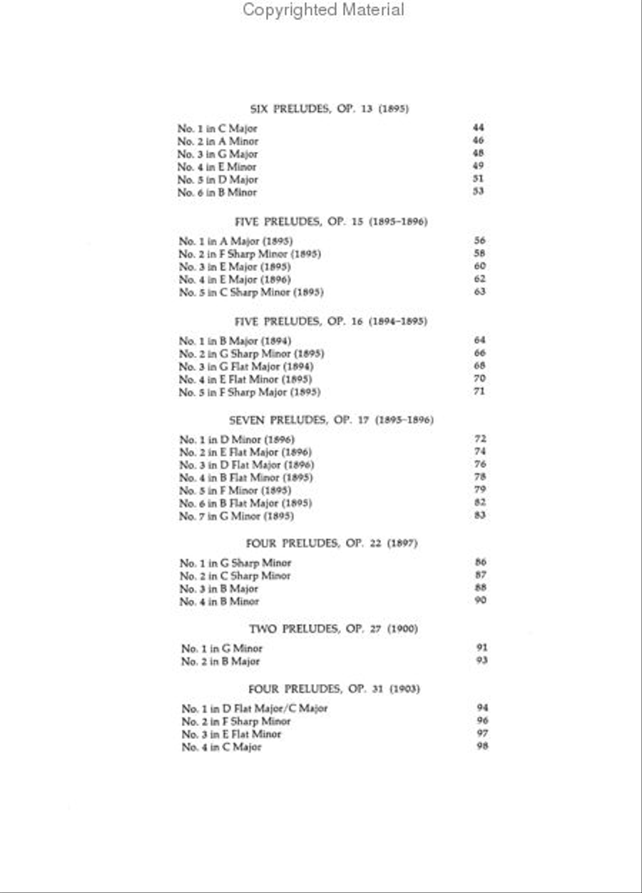 The Complete Preludes And Etudes For Pianoforte Solo