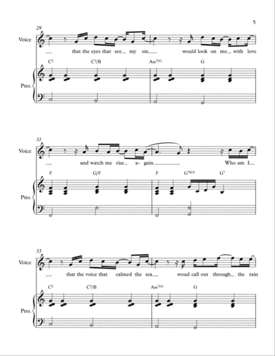 Who Am I Small Ensemble scores gallery preview page 5